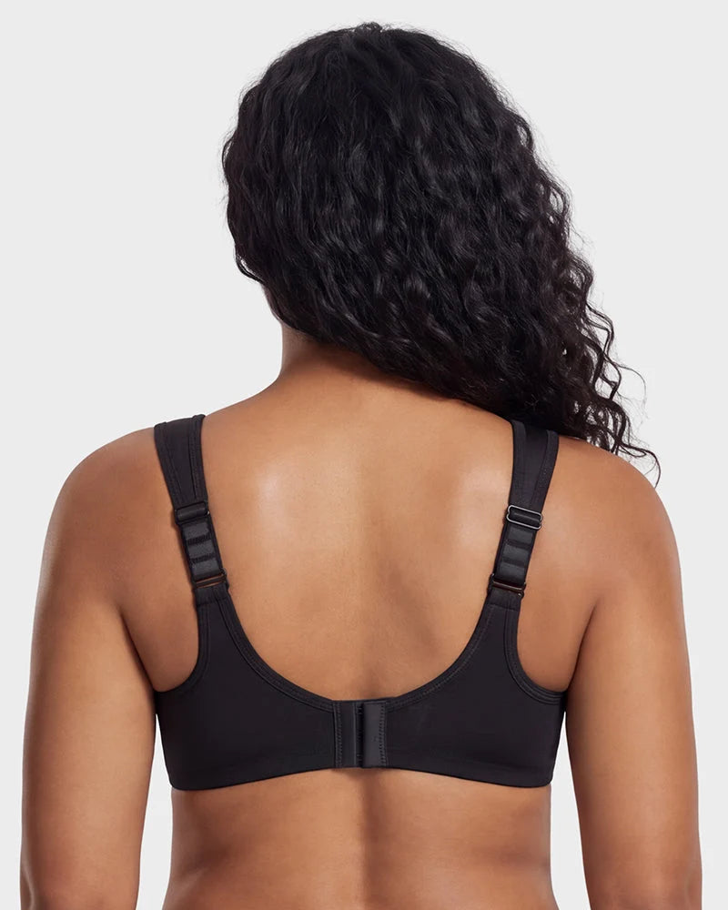 Sports Bra High-Impact Support Outside Underwire Breathable Mesh Panels