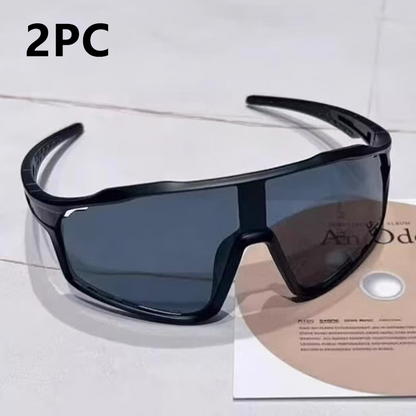 Sports Sunglasses Photochromic Lenses Rimless Panoramic Non-Slip Fit