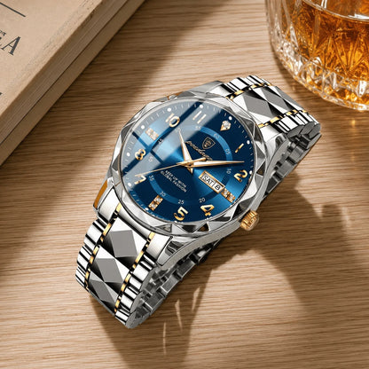 Sports Watch Titanium Case Quartz 164 Ft Water Resistant