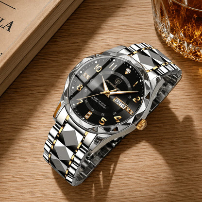 Sports Watch Titanium Case Quartz 164 Ft Water Resistant