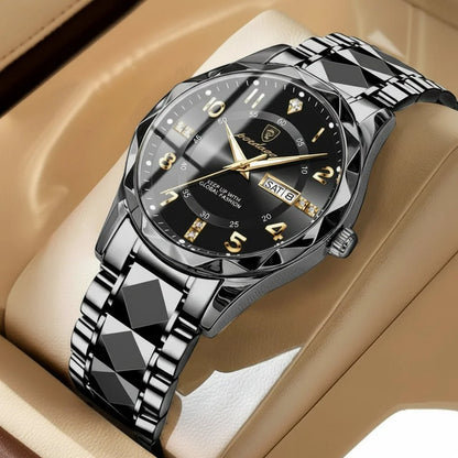 Sports Watch Titanium Case Quartz 164 Ft Water Resistant