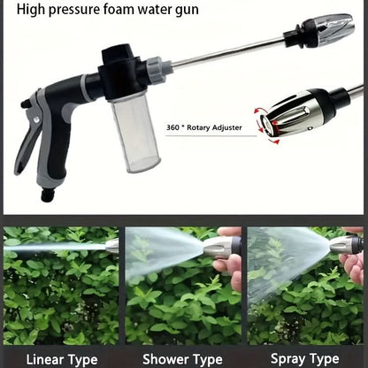 Spray Gun High-Pressure Foam & Multi-Pattern 360° Adjustable