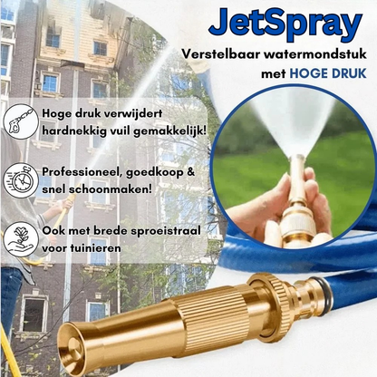 Spray Nozzle Brass High-Pressure Adjustable Jet & Fan