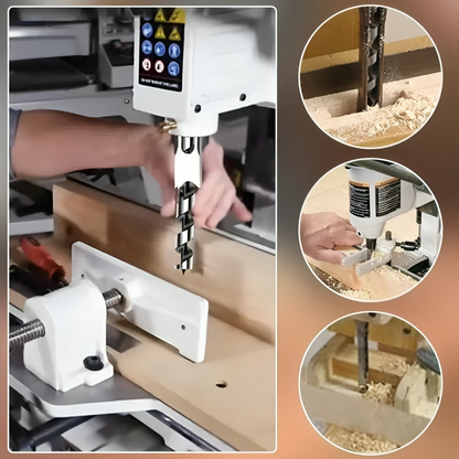 Square Tenon Drill Bit Set CNC-Milled Carbon Steel 4-Piece