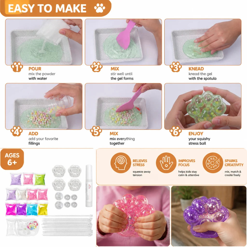 Squishy Ball Making Kit DIY Sensory Craft