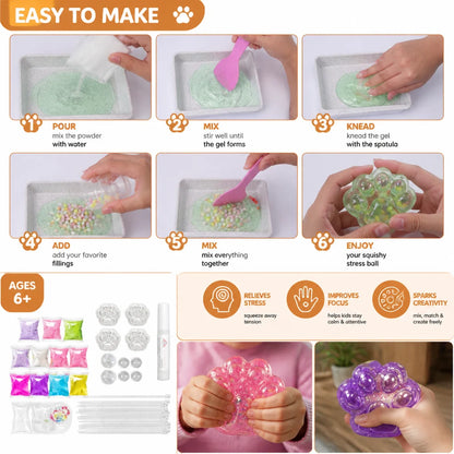 Squishy Ball Making Kit DIY Sensory Craft
