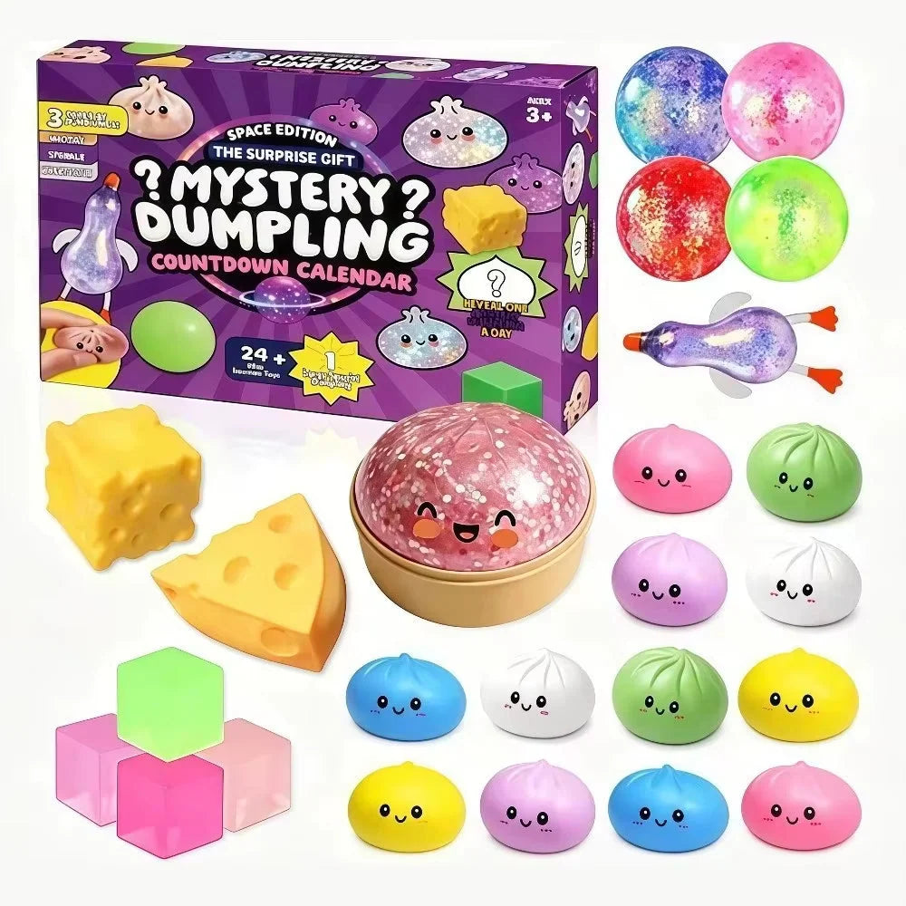 Squishy Toy Advent Calendar Slow-Return Foam Set of 24
