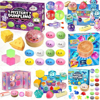Squishy Toy Advent Calendar Slow-Return Foam Set of 24