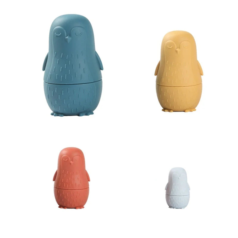 Stacking Dolls Food-Grade Silicone Teething-Friendly Set of 4