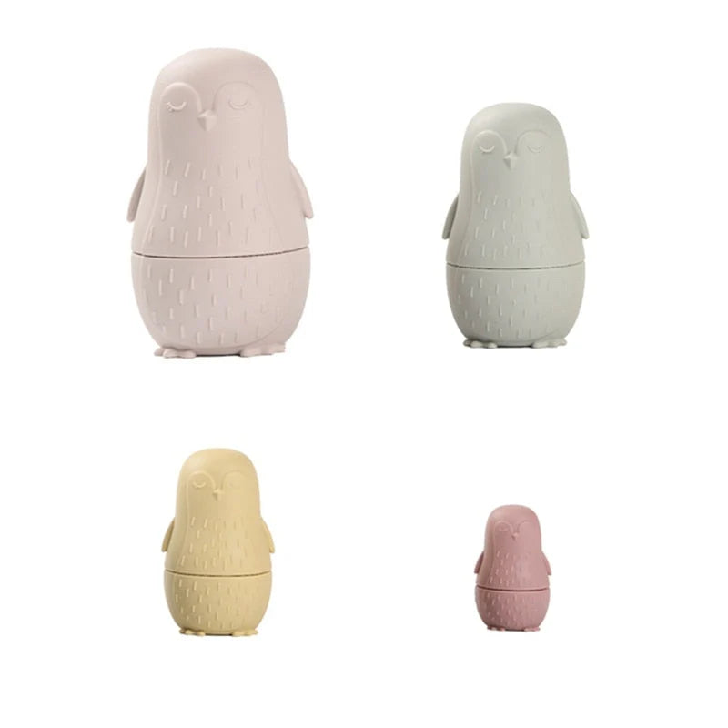 Stacking Dolls Food-Grade Silicone Teething-Friendly Set of 4