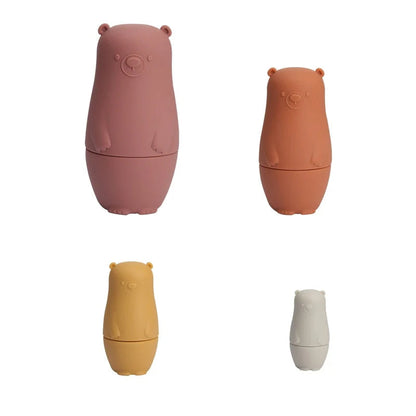 Stacking Dolls Food-Grade Silicone Teething-Friendly Set of 4