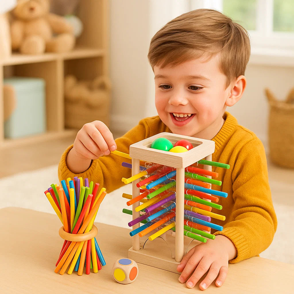 Stacking Game 3-in-1 Solid Wood & Non-Toxic Paint
