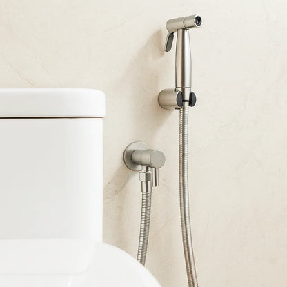 Stainless Steel Bidet Sprayer with Wall Mount – Clean Toilet Shower Solution
