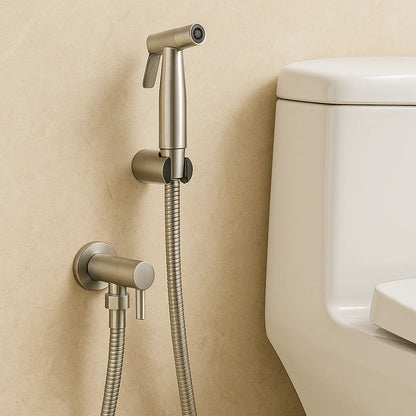 Stainless Steel Bidet Sprayer with Wall Mount – Clean Toilet Shower Solution