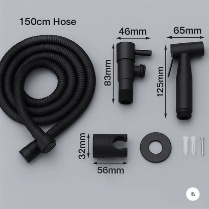 Stainless Steel Bidet Sprayer with Wall Mount – Clean Toilet Shower Solution