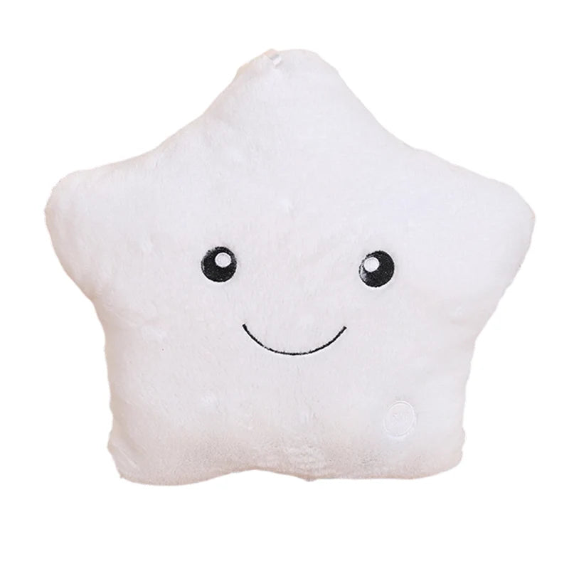 Star Pillow Plush LED Color-Changing Battery-Operated