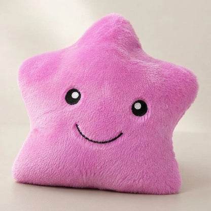 Star Pillow Plush LED Color-Changing Battery-Operated