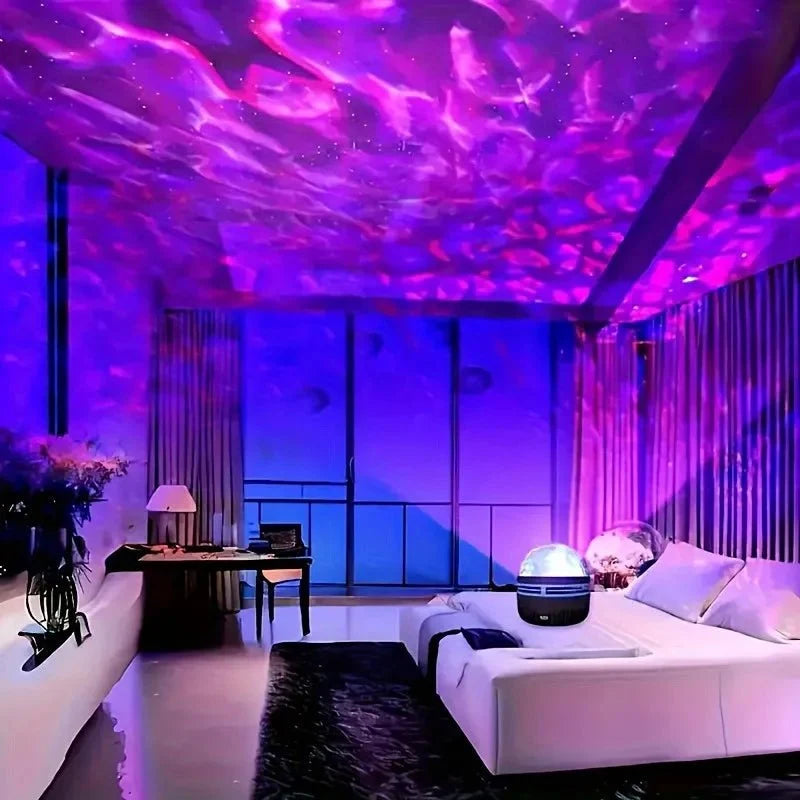 Star Projector Lamp Moving Stars & Nebula USB Powered