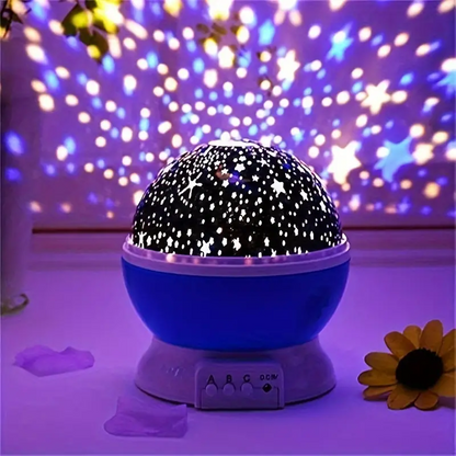 Star Projector Night Light USB Rechargeable Built-In Speaker