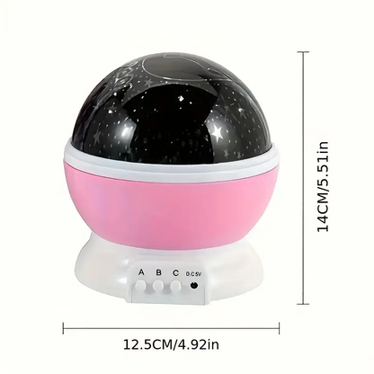 Star Projector Night Light USB Rechargeable Built-In Speaker