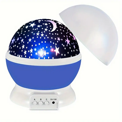Star Projector Night Light USB Rechargeable Built-In Speaker