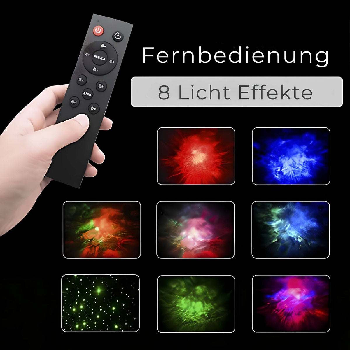 Star Projector Rotating RGB Remote & Adjustable Arm