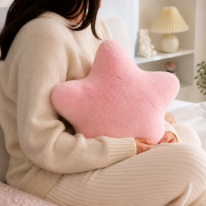 Plush & Cotton Star-Shaped Kids' Room Pillow (40-Cm)