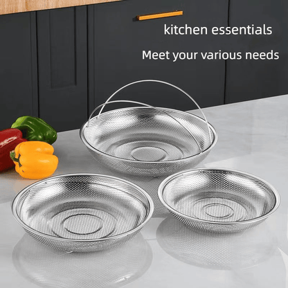 Steamer Insert Stainless Steel Fine Perforation Ergonomic Handle