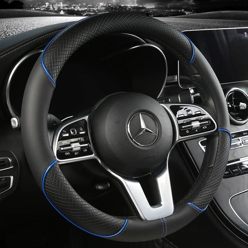 Steering Wheel Cover Synthetic Leather Non-Slip Diamond Grip