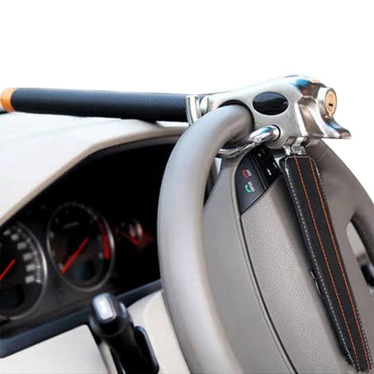 Steering Wheel Lock Triple Locking Adjustable Fit
