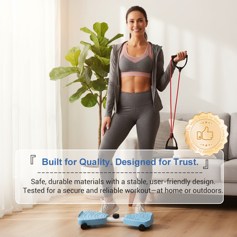 Stepper Twist Motion & Resistance Bands Steel Frame