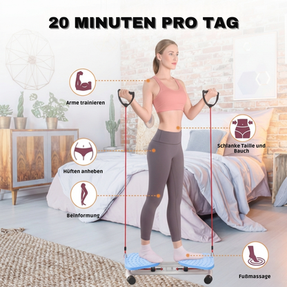 Stepper Twist Motion & Resistance Bands Steel Frame