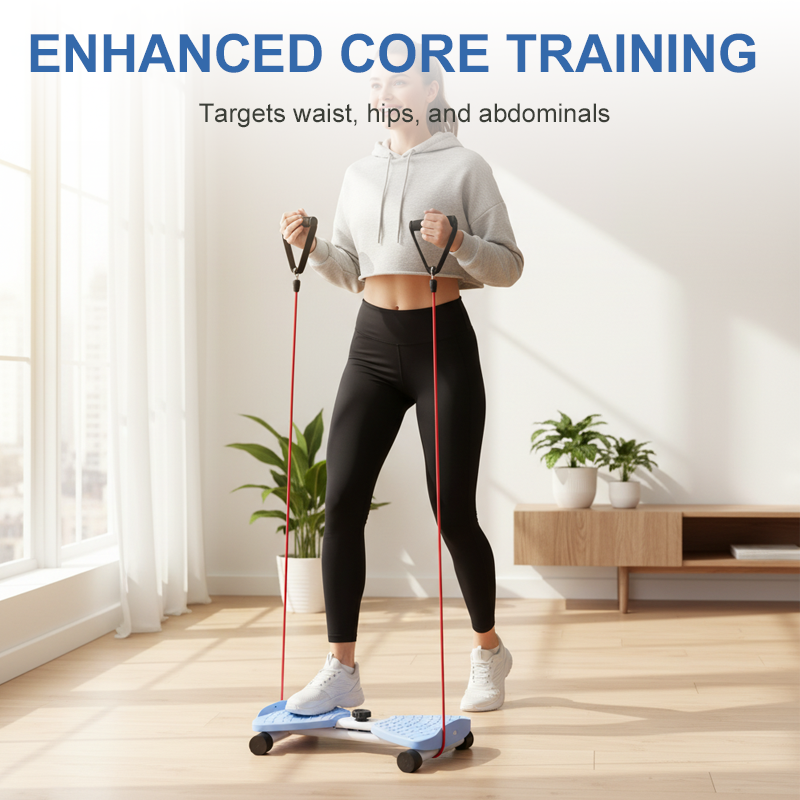Stepper Twist Motion & Resistance Bands Steel Frame
