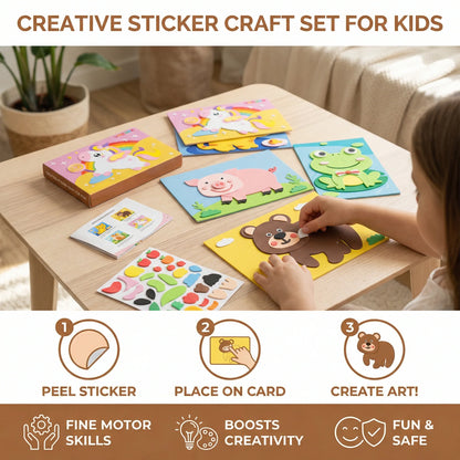 Sticker Matching Activity Set Numbered Peel-and-Stick Designs