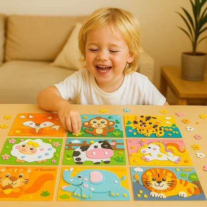 Sticker Matching Activity Set Numbered Peel-and-Stick Designs