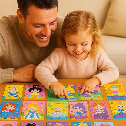 Sticker Matching Activity Set Numbered Peel-and-Stick Designs