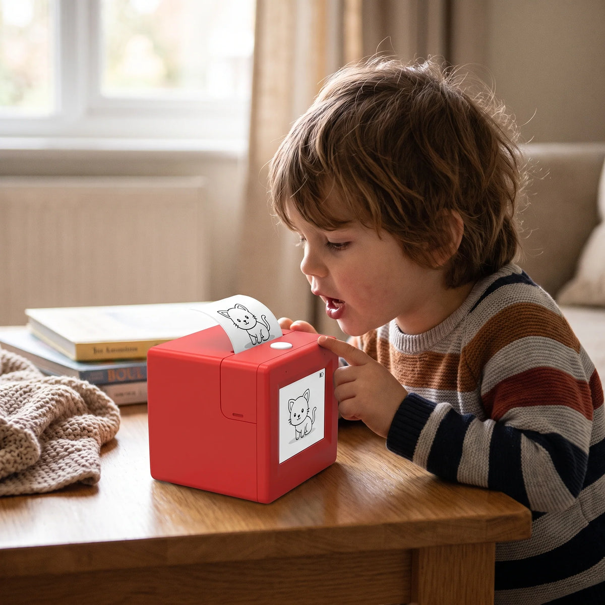Sticker Printer AI Voice-Activated Inkless Thermal