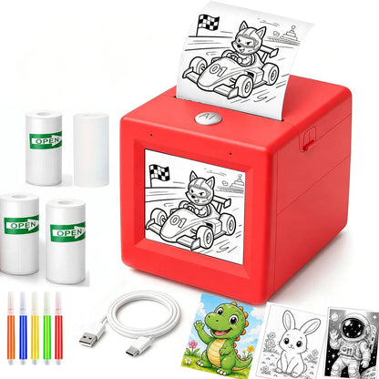 Sticker Printer AI Voice-Activated Inkless Thermal