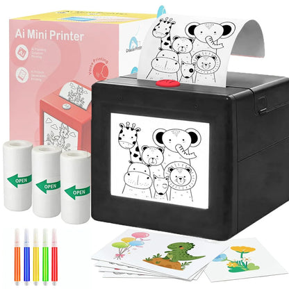 Sticker Printer AI Voice-Activated Inkless Thermal