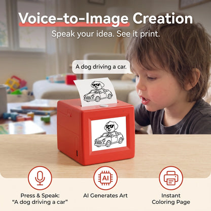 Sticker Printer AI Voice-Activated Inkless Thermal