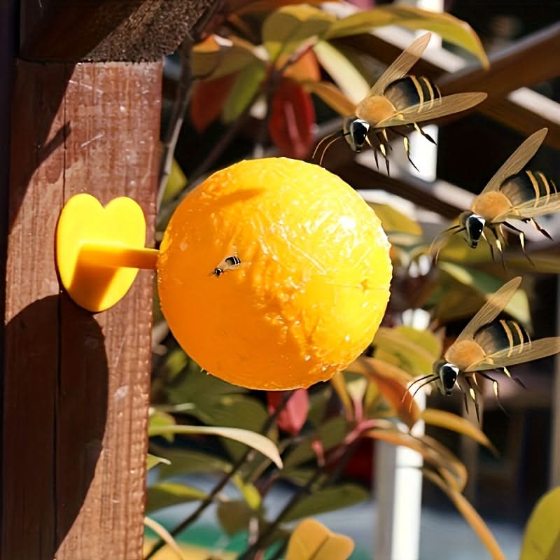 Sticky Fruit Fly Trap Bright Ball Chemical-Free 3-Pack