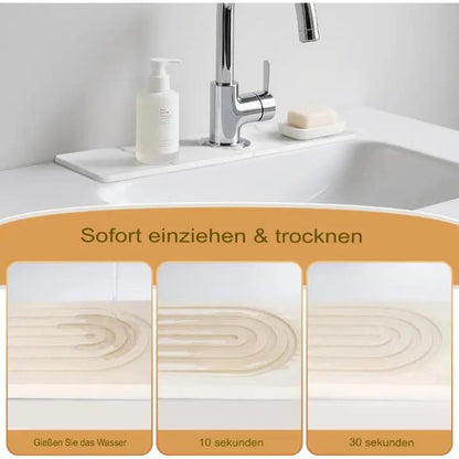 Stone Bath Mat Absorbent Quick-Drying Non-Slip 2-Piece Set