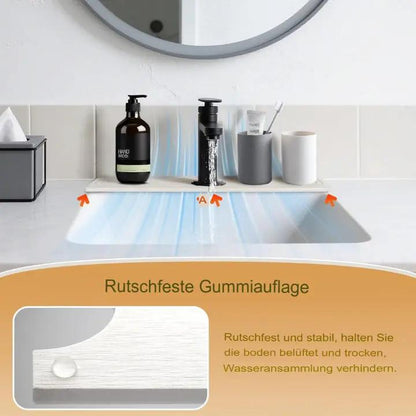 Stone Bath Mat Absorbent Quick-Drying Non-Slip 2-Piece Set