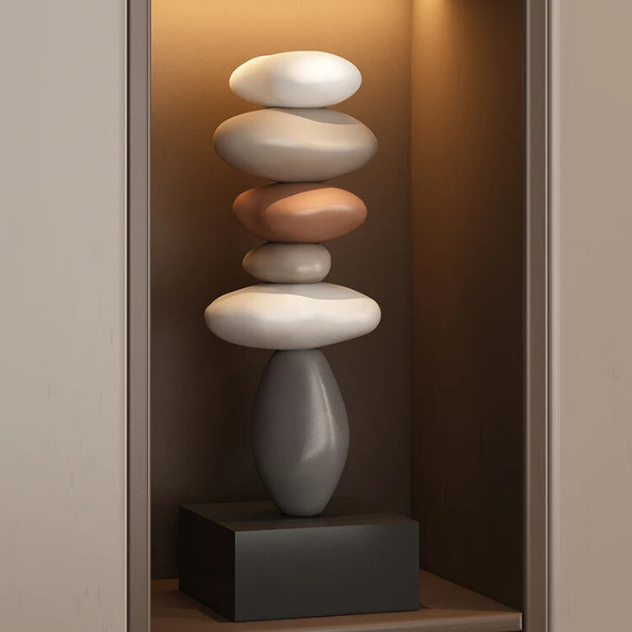 Stone Sculpture Stacked Minimalist Tabletop
