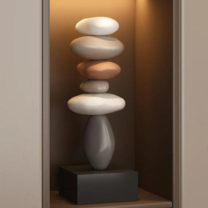 Stone Sculpture Stacked Minimalist Tabletop