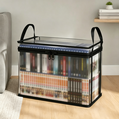 Storage Bag Clear Front & Zipper Closure Padded Handles