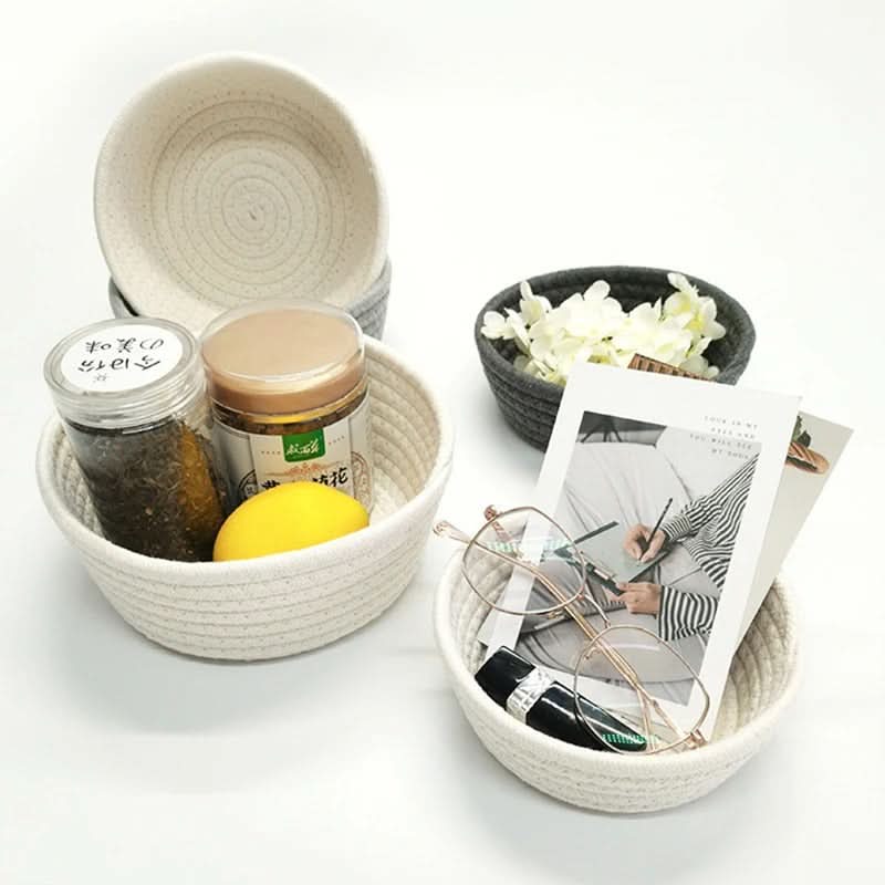 Storage Basket Handwoven Foldable Washable