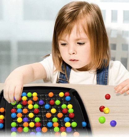 Strategy Game Compact Plastic Colorful Marbles