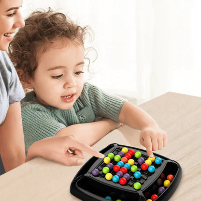 Strategy Game Compact Plastic Colorful Marbles