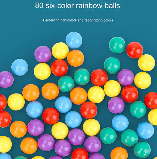 Strategy Game Compact Plastic Colorful Marbles